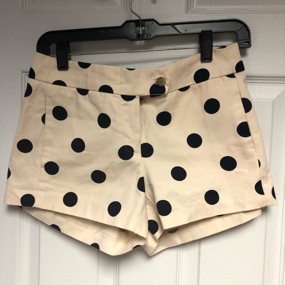 J. Crew Polka dot shorts